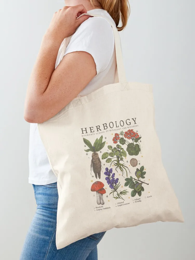 Herbology Plants Tote Bag the tote bag tote bags men bags aesthetic free delivery bags