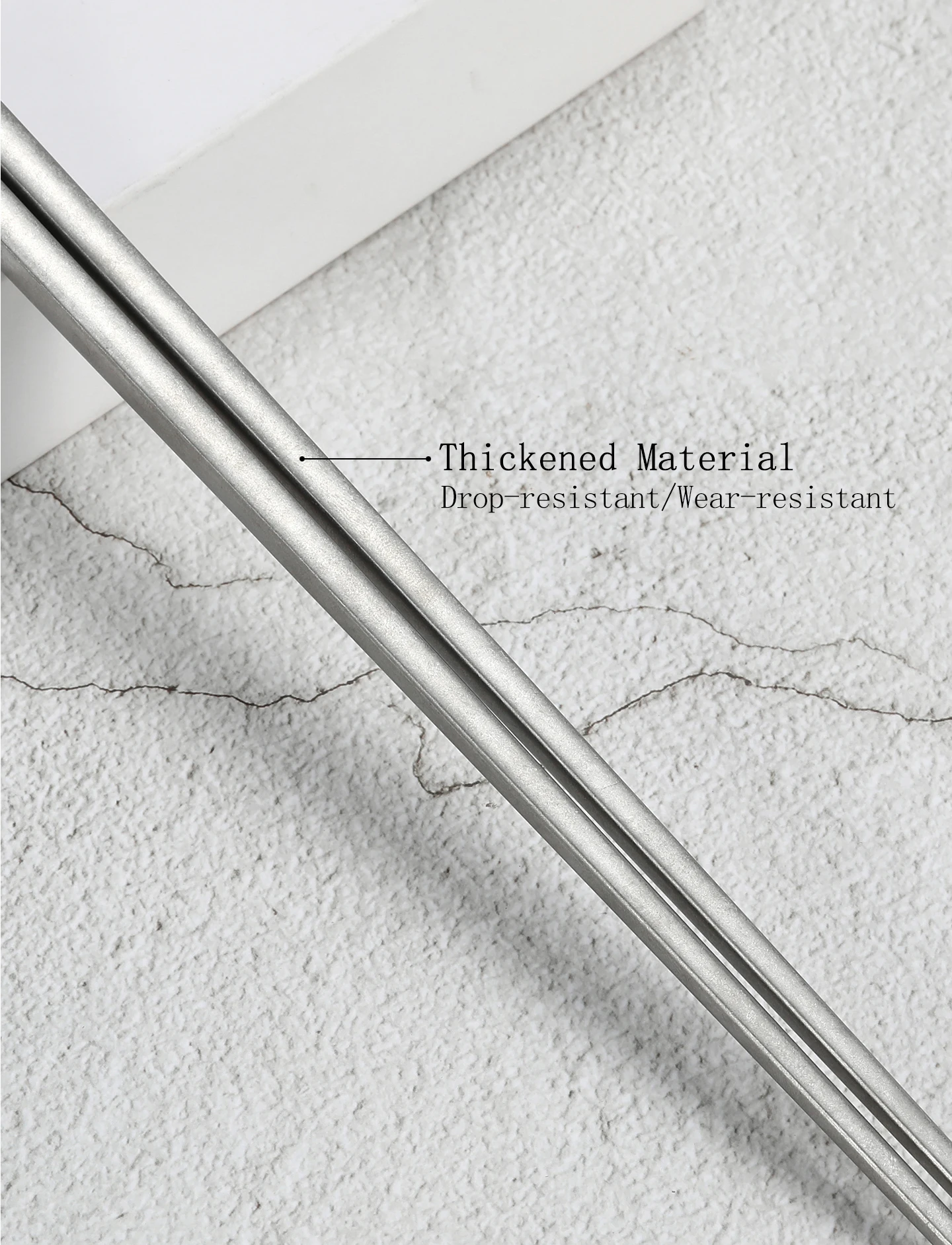 Lebensmittelechte 304 Edelstahl-Essstäbchen mit individuellem LOGO, Lasergraviertem Namen, Unterschrift oder Text, Vintage Antik-Silber Tischbesteck Geschenk – Detail 10