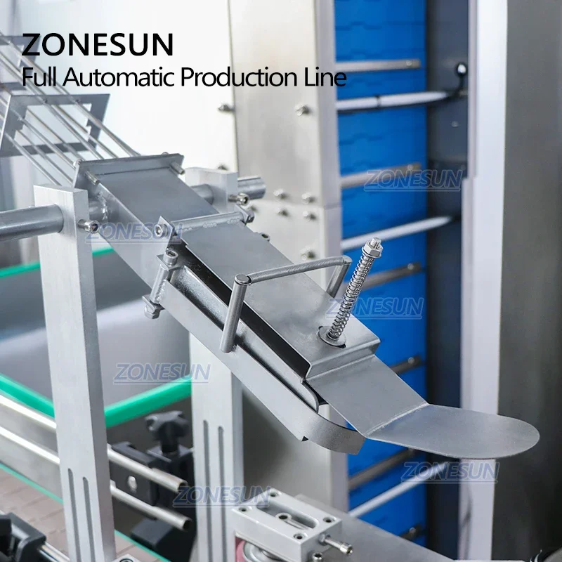 ZONESUN Automatic F-style Cream Lotion Paste Liquid Filling and Capping Machine With Cap Feeder Production Line
