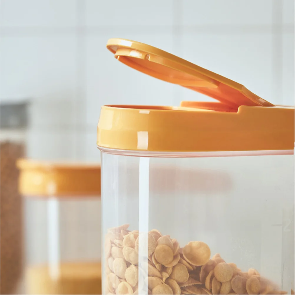 

2.5L Plastic Grain Storage Container Airtight Food Storage Boxes For Dry Food Cereal Beans Nuts Spices Powder Sugar Coffee Tea
