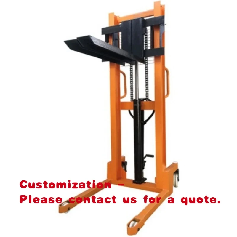 2 Ton Manual Hydraulic Pallet Truck Stacker Manual Forklift Use Factory Consite