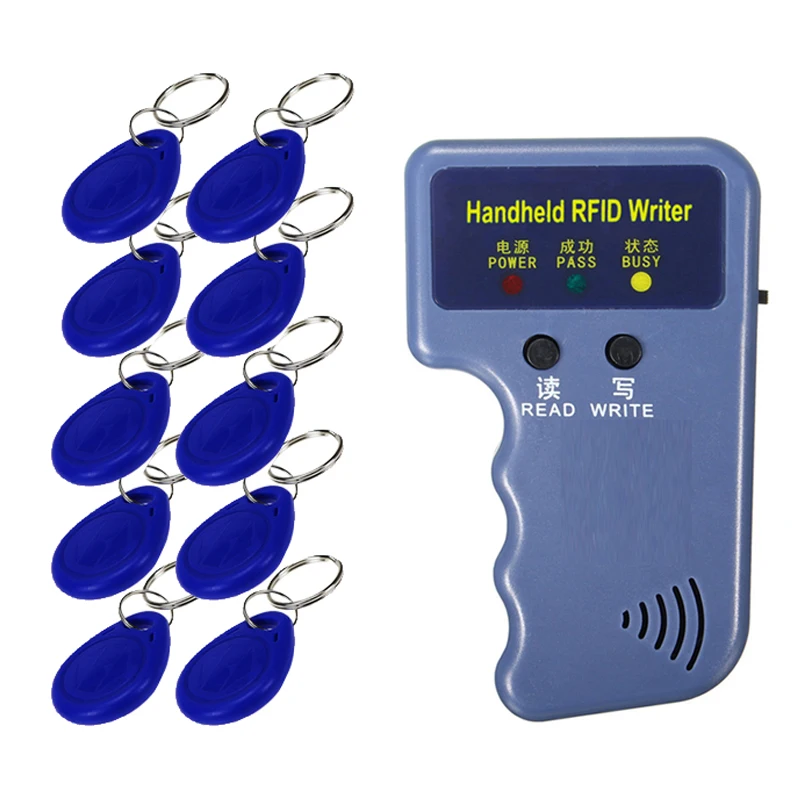 5YOA Handheld RFID ID-kaart Schrijver Copier 125KHz EM4100 5200 Duplicator T5577 Herschrijfbare Keyfobs Tags Programmeur Toegangscontrole