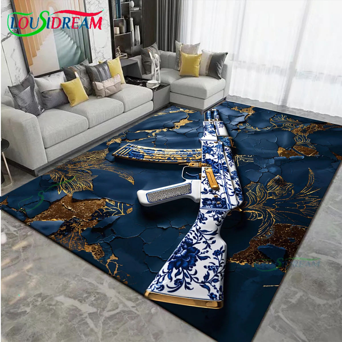 

Golden AK Porcelain Entrance Carpet for Kitchen Door Mat Floor Bedroom Rug Decoration Home Decor Items Doormat Outdoor Room Foot