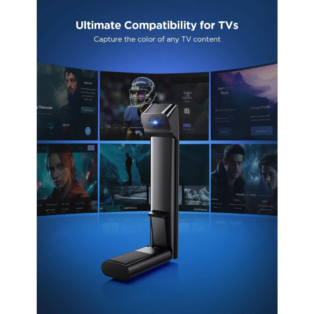 مجموعة إضاءة خلفية للتلفاز من Govee 3 Lite، أضواء شريط LED لتلفزيون Wi-Fi بطول 11.8 أقدام RGBICW لأجهزة التلفاز مقاس 55 بوصة مع كاميرا وشريط إضاءة ذكي مقاس 15 بوصة #5