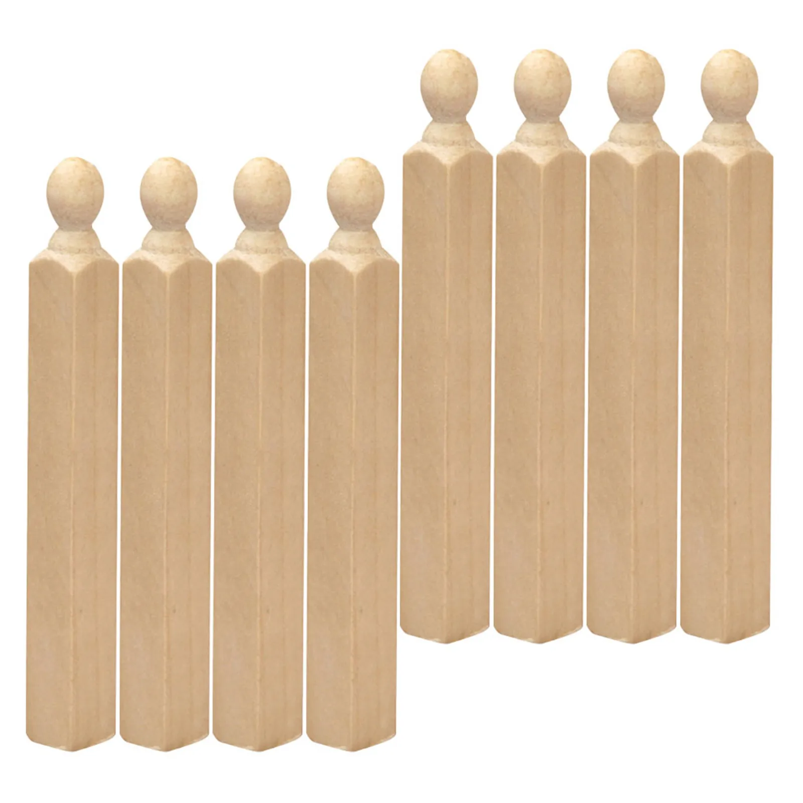 

8Pcs Miniature Wooden Pillars for Dollhouse Decoration DIY Staircase Design Mini House Accessories Carved Elegance Detail Set