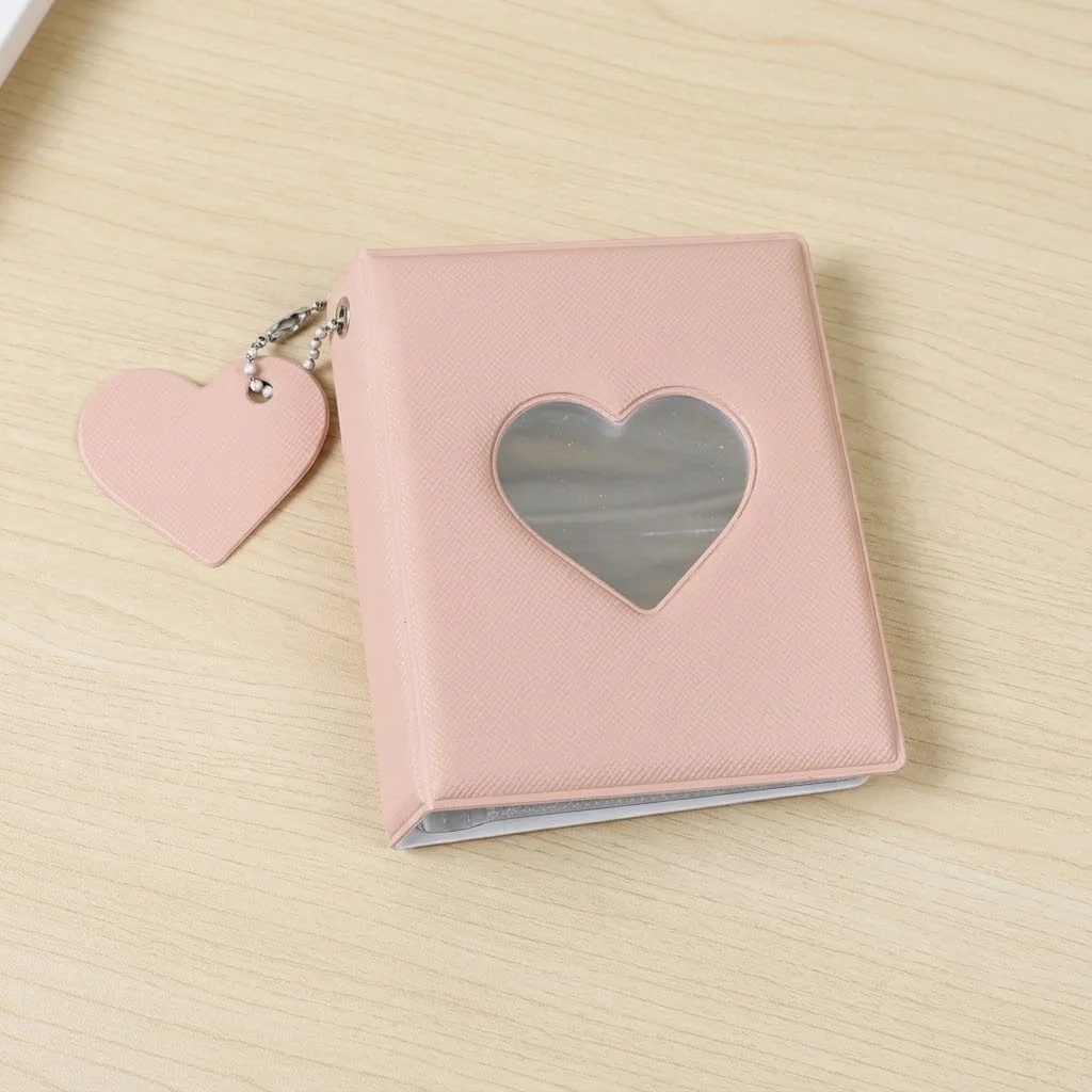 Ein 3-Zoll-Fotoalbumhalter zur Aufbewahrung von Fotos, mit herzförmigem Design, praktisch zum Mitnehmen. – Detail 2