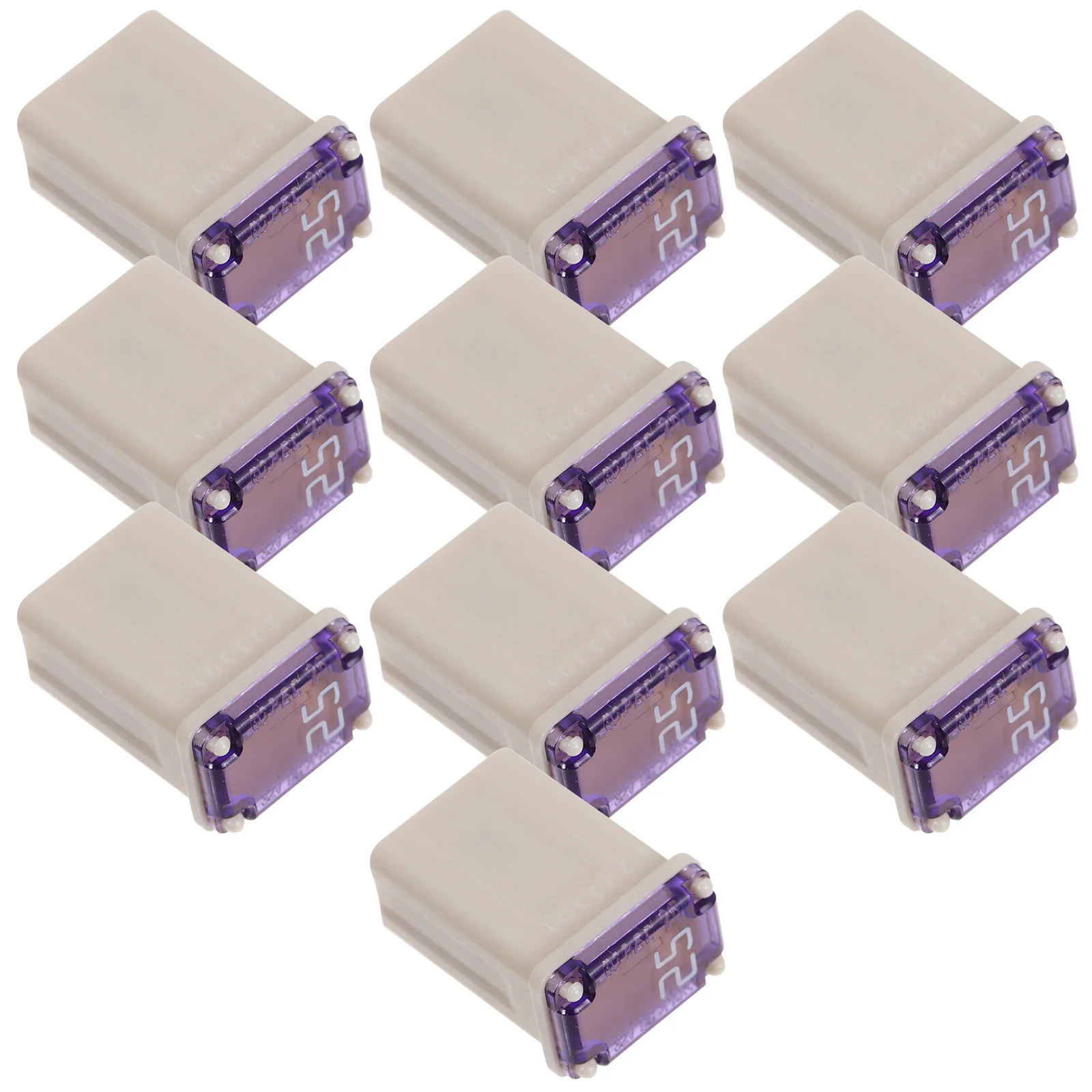 

10Pcs Mini Auto Square Fuse Kit 25 Amp Enhanced Circuit Protection Reliable Performance Versatile Replacement Needs