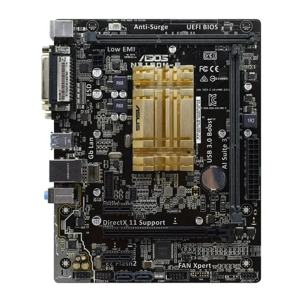 

Used For ASUS N3150I-C N3150M-E Integrated Quad Core CPU HDMI LVDS Mini ITX main board