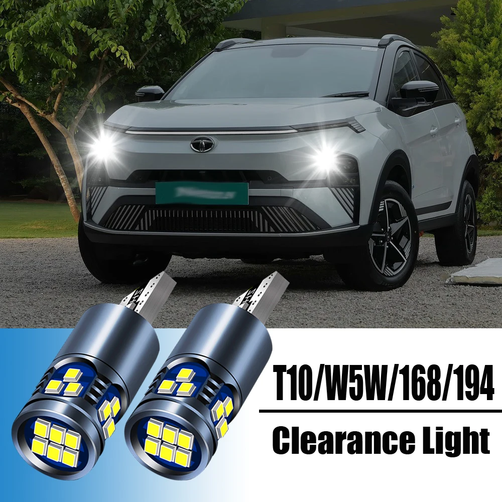 2Pcs Lighting Canbus T10 Lamps W5W 168 194 LED Bulb 196 3020 18SMD Car Parking Position Side Marker Auto Interior Light 6000K