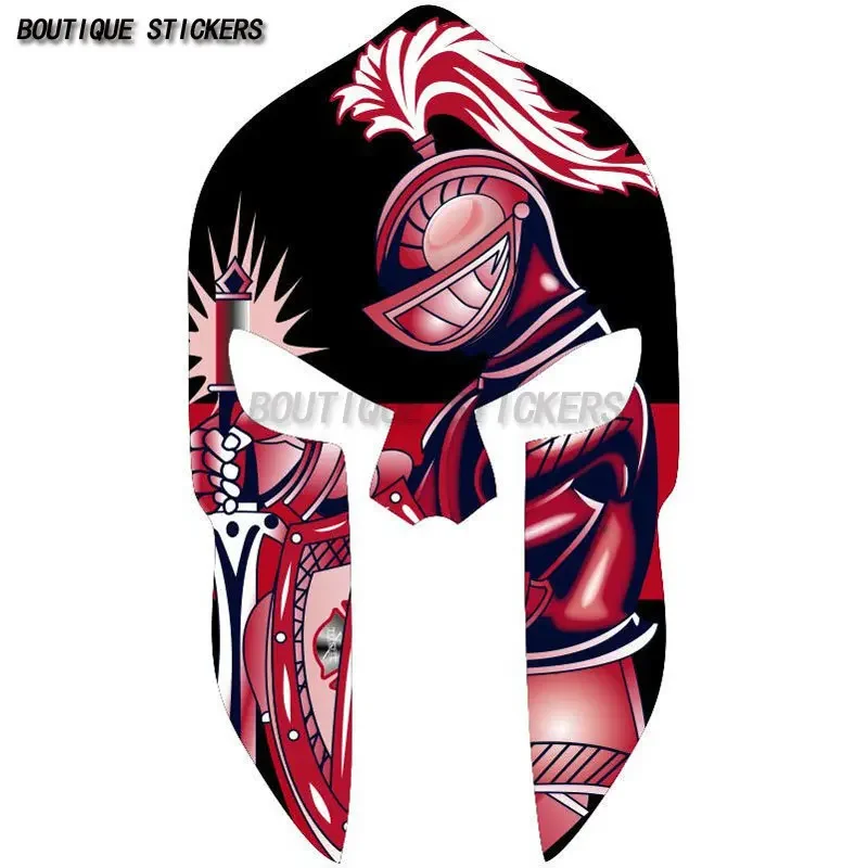 

SPARTAN HELMET RED KINGHT Original Car Sticker Waterproof PVCt Car Motorcycle Decoration Accessories Luggage Decal