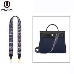 WUTA 꼰 캔버스 가방 스트랩 핸드백 헤르메스 Herbag 가방 교체 어깨 Crossbody 스트랩 벨트 110cm 가방 액세서리