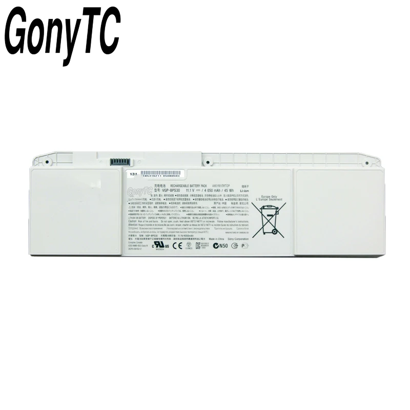 New 11.1V 4050MAH 45WH VGP-BPS30 BPS30 Original Laptop Battery For SONY VAIO T11 T13 SVT-11 SVT-13