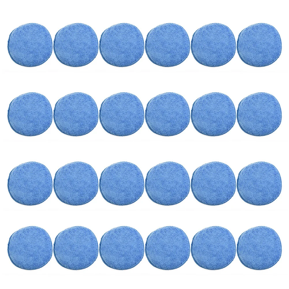 

Practical Sponge Waxing Applicator Pad Portable Removing Wax Clean Tool Car Polish Washable 24PCS Applicator Pad Reusable