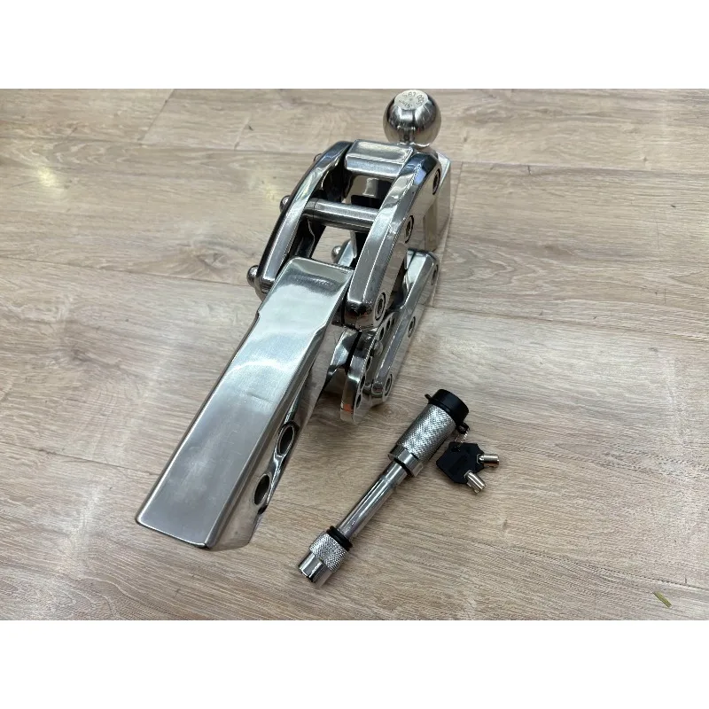 Car trailer bar square mouth trailer hook 304 stainless steel adjustable trailer high and low adjustable rogue hook