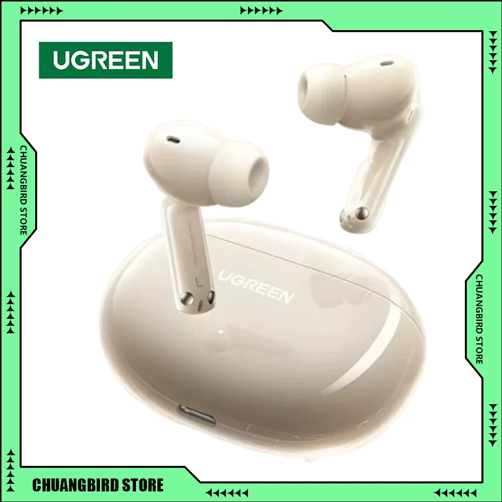 UGREEN HiTune T6 T6S ANC TWS Bluetooth Wireless  Earbuds Customize Active Noise Cancellation Hi-Res LDAC Earphones for iPhone