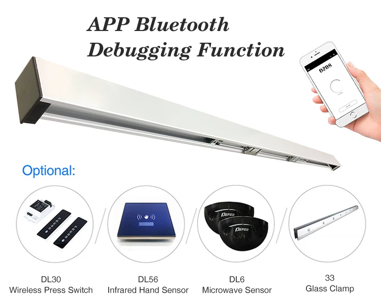 Deper Infrared Sensor Dimming Door Magnetic Levitation Sliding Door For Automatic Door