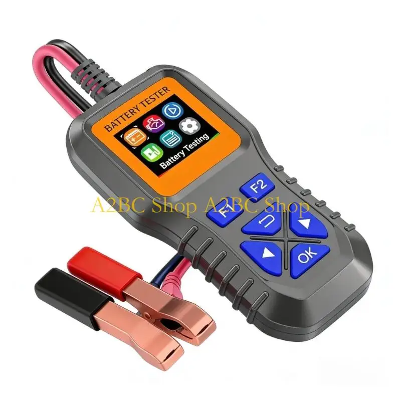 A2BC Advanced Vehicle Battery Load Tester Universal For Car Trucks Motorcycles With LCD Display And Multilingual Support