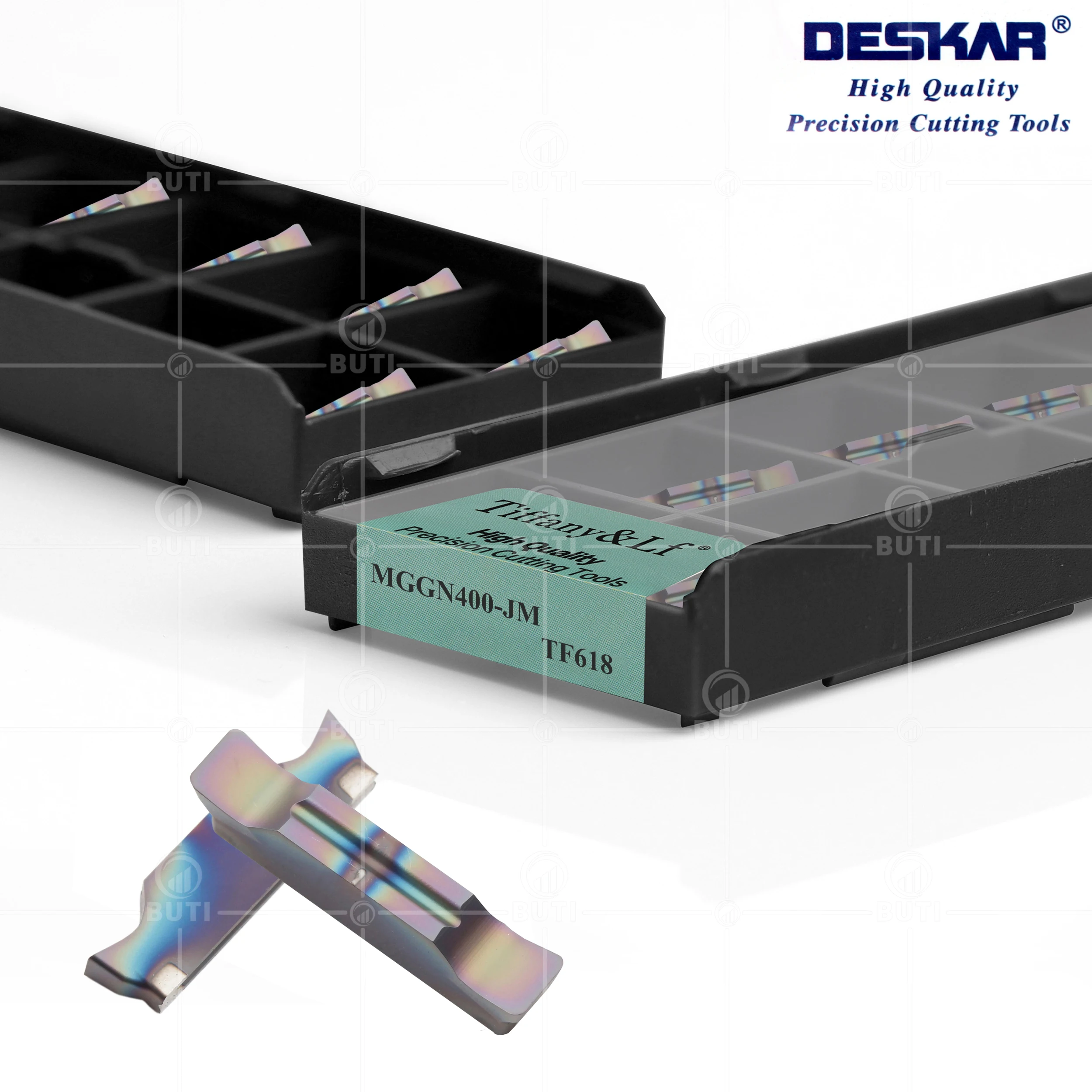 Imagem -02 - Deskar-ferramenta de Torneamento de Aço Endurecido Grooving Lathe Insert 100 Original Mggn150 Mggn200 Mggn250 Mggn300 Mggn400 Mggn500 -jm Tf618