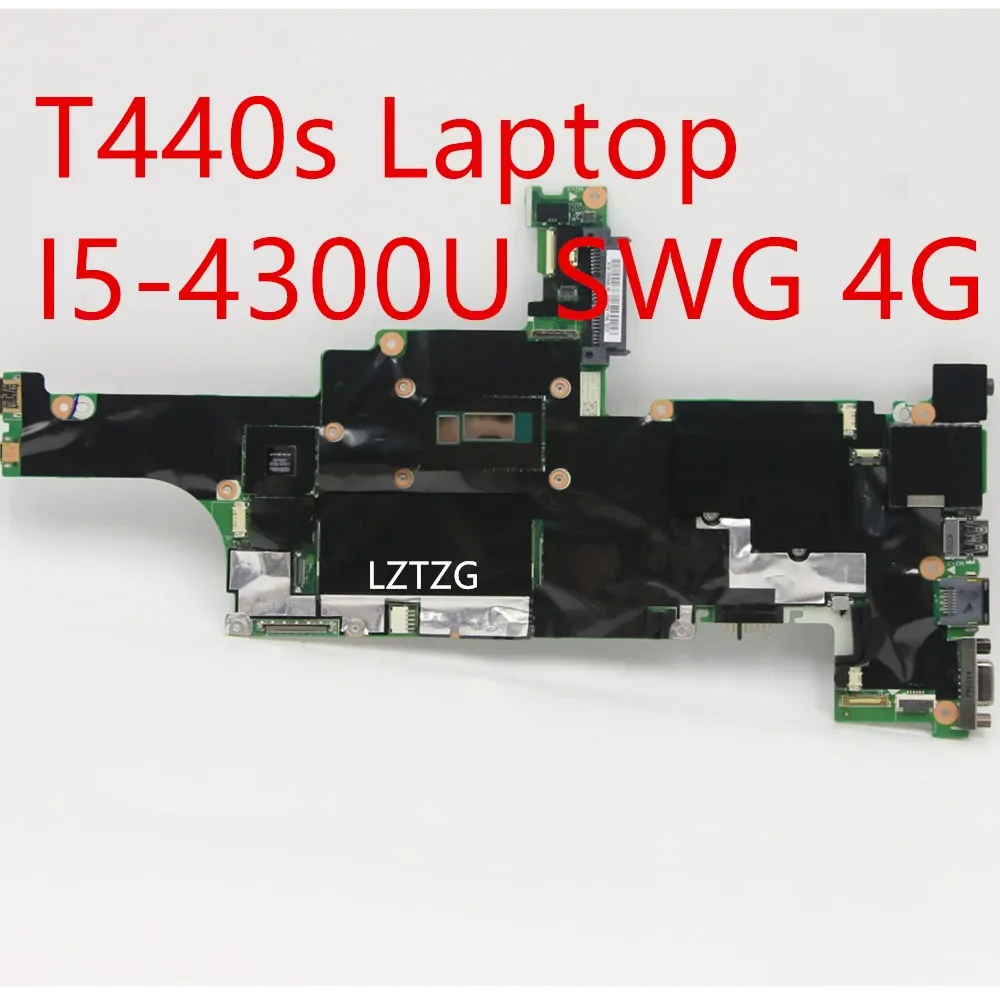 Motherboard For Lenovo ThinkPad T440s Laptop Mainboard I5-4300U SWG 4G 04X3948