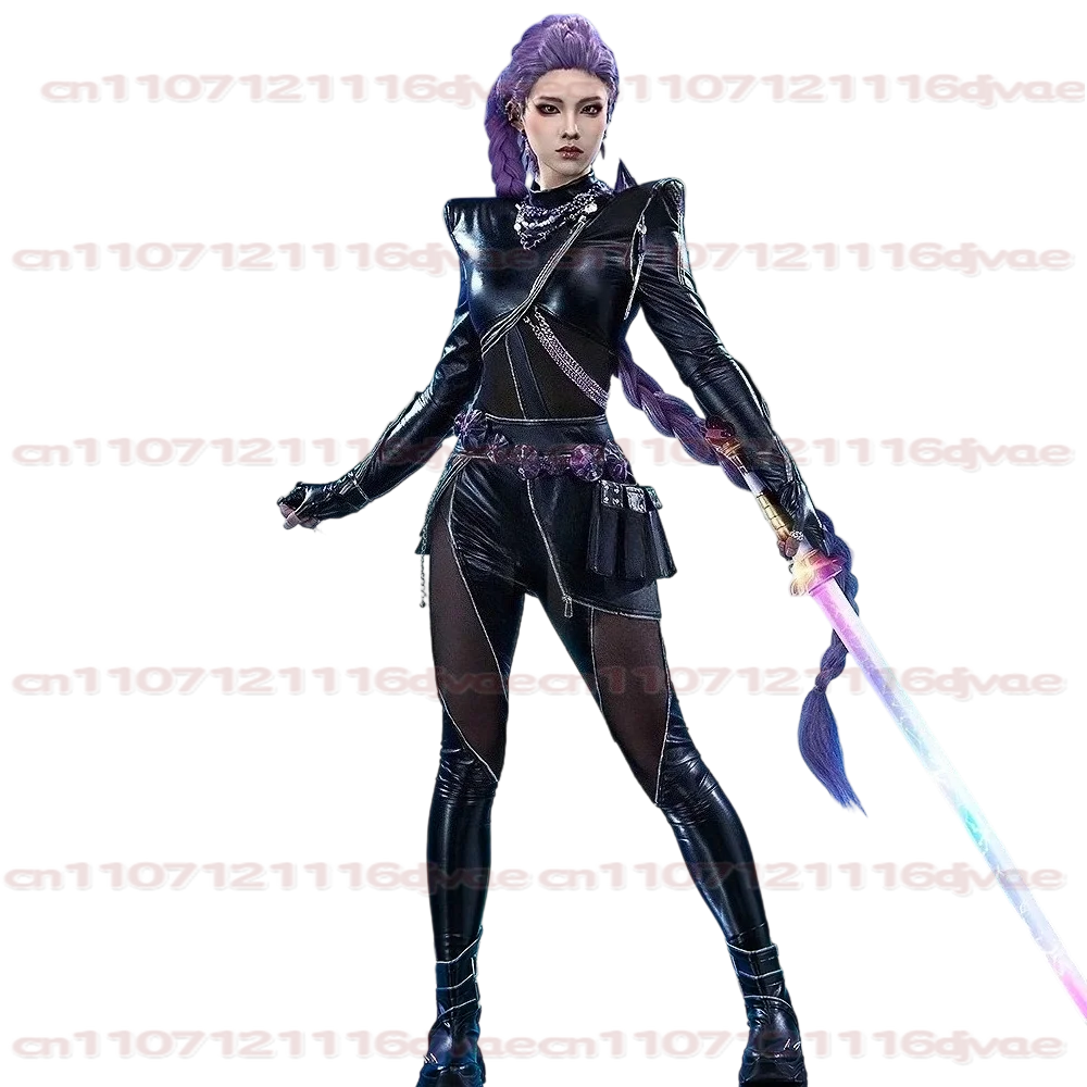 KIDS XS-XXXL Zoey rumi mira KPop Demon Hunters Косплей Костюм Парик Жилет с принтом Брюки Сексуальный наряд Хэллоуин Карнавальный костюм для вечеринки