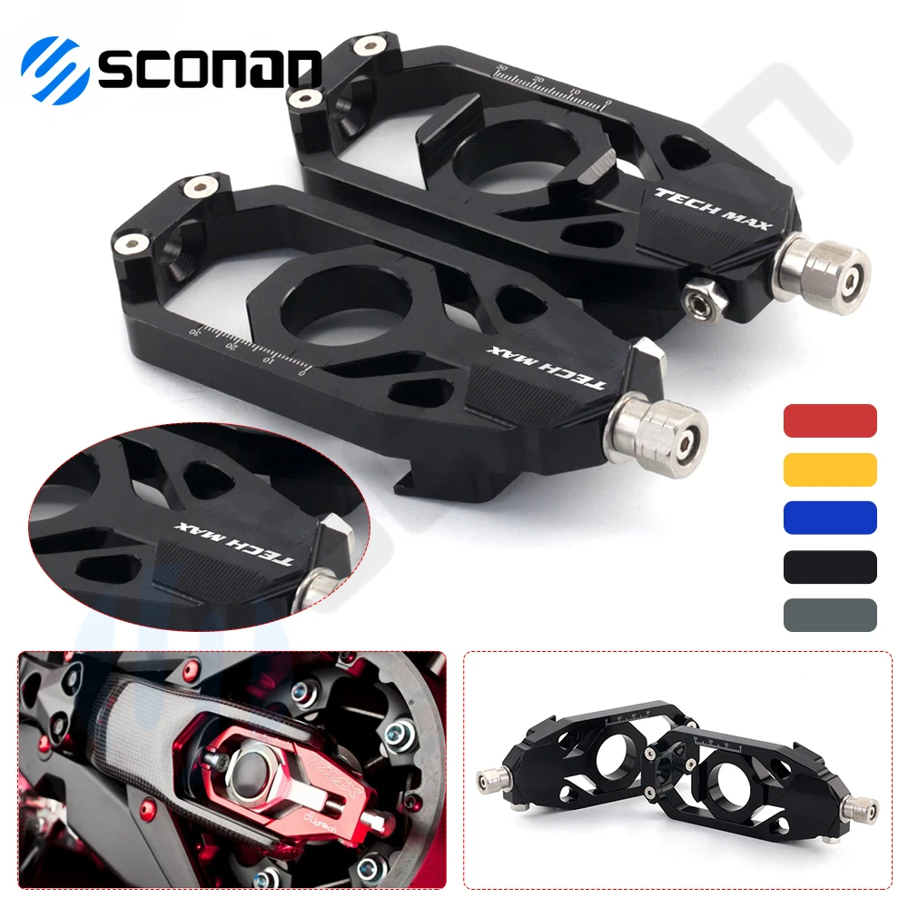 Motorcycle Accessories Chain Adjuster Regulator Sliders For Yamaha Tech Max Tmax 530 Tmax560 tmax 530 560 techmax 2020 2021 2022