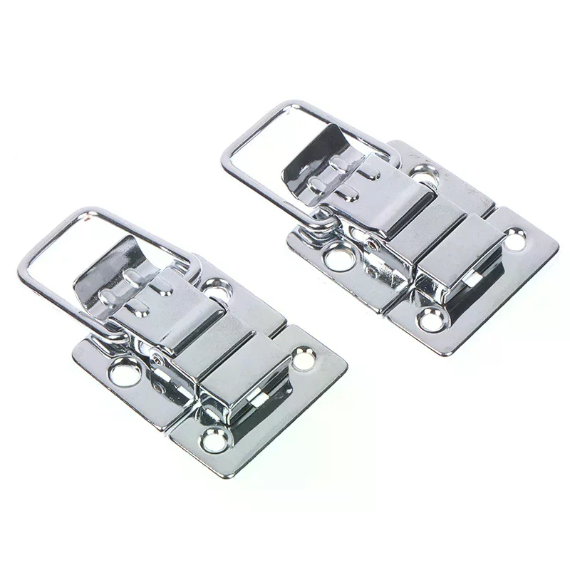 Durable High Quality 2 Pcs Stainless Steel Chrome Toggle Latch for Chest Box Case Suitcase Tool Clasp for Home Workshop & Pro