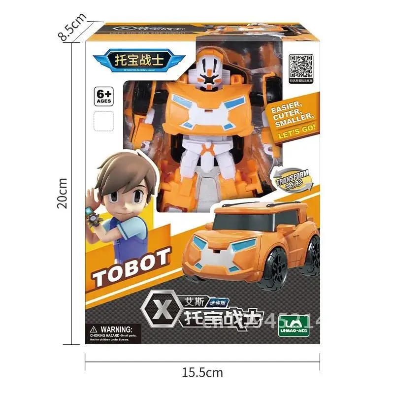 Nuevo Mini coche de transformación de Tobot para Robot, juguetes, motor coreano, avión, hermanos, coche, dibujos animados de Anime, juguetes de de deformación de fuego, Tobot