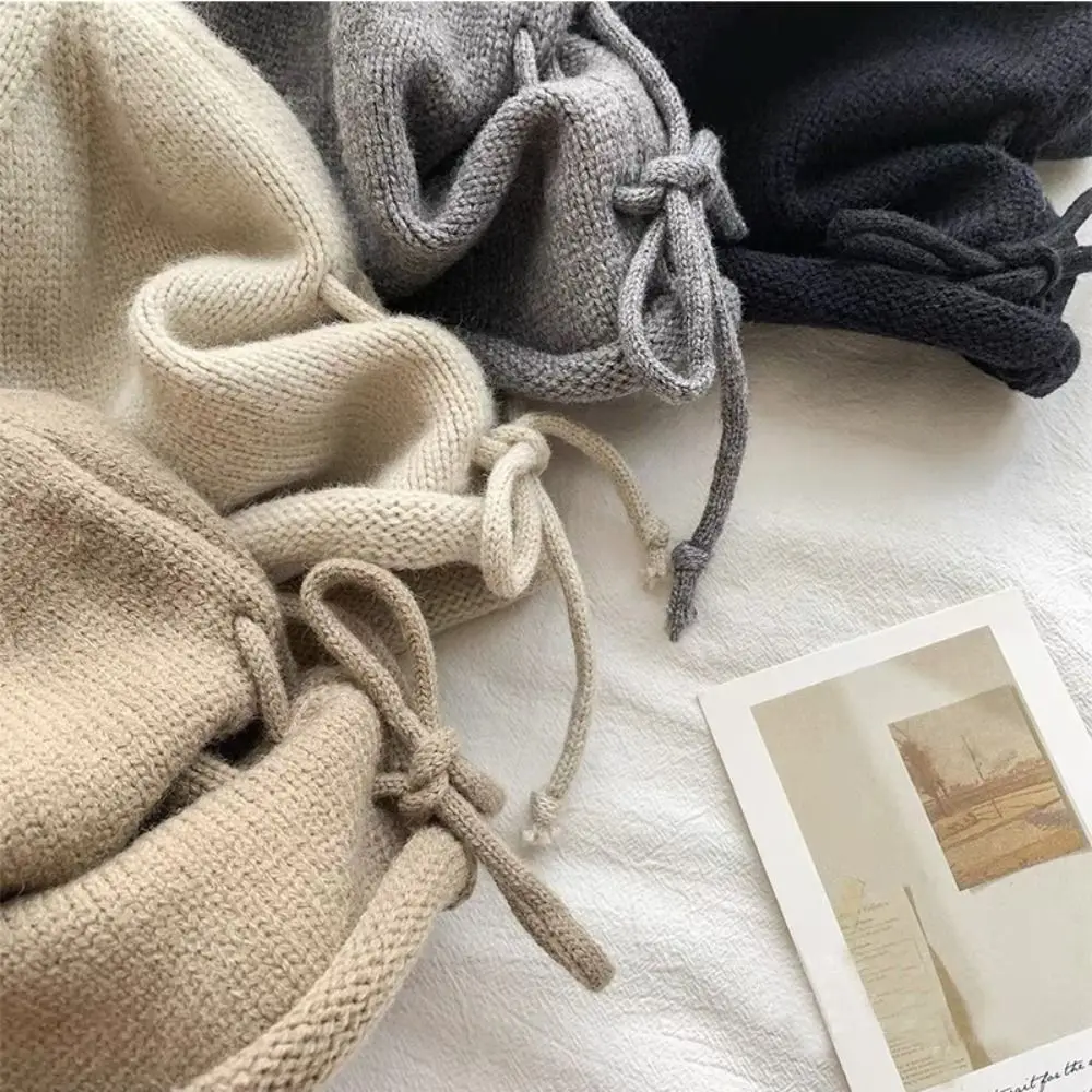 1PC Warm Knitted Hat Soft Solid Color Winter Stacking Bonnet Hip Hop Fashion Cap Beanies For Women Men