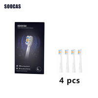 4PCS Replacement Brush Heads For SOOCAS Aura PT1 Sonic Electric Toothbrush Dupont Bristle Original Nozzles