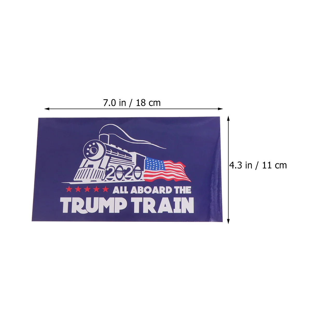 20pcs 2020 Trump Train Sticker Creative United States Presidential Election Car Label Train Design Automobile Decal Automobile D