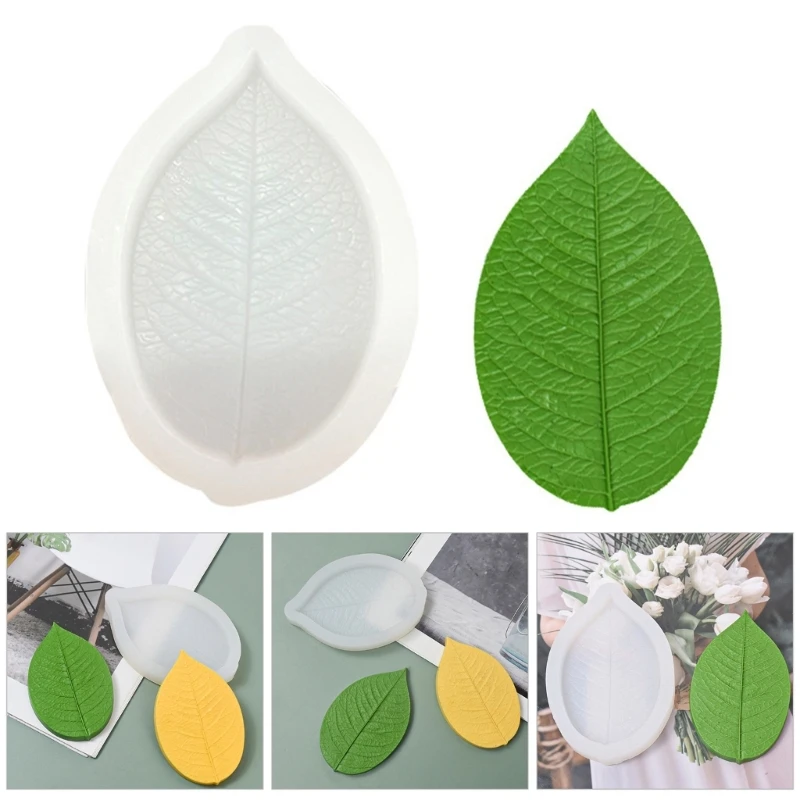 Versatile Leaves Home Display Decors Silicone Mold for Creative Baking