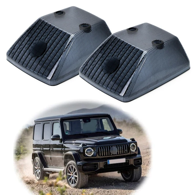 Car Gloss Black Front Turn Signal Lamp Lenses For Mercedes Benz W463 G-Class G500 G550 G55 G63 G65 1986-2018 A4638260057