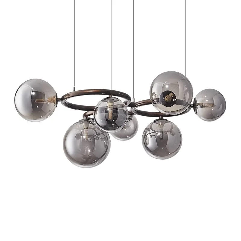 

Nordic Designer Glass Chandelier for Living Room Center Table Bedroom Kitchen Creative Pendant Lamp Home Decor Lighting Fixture