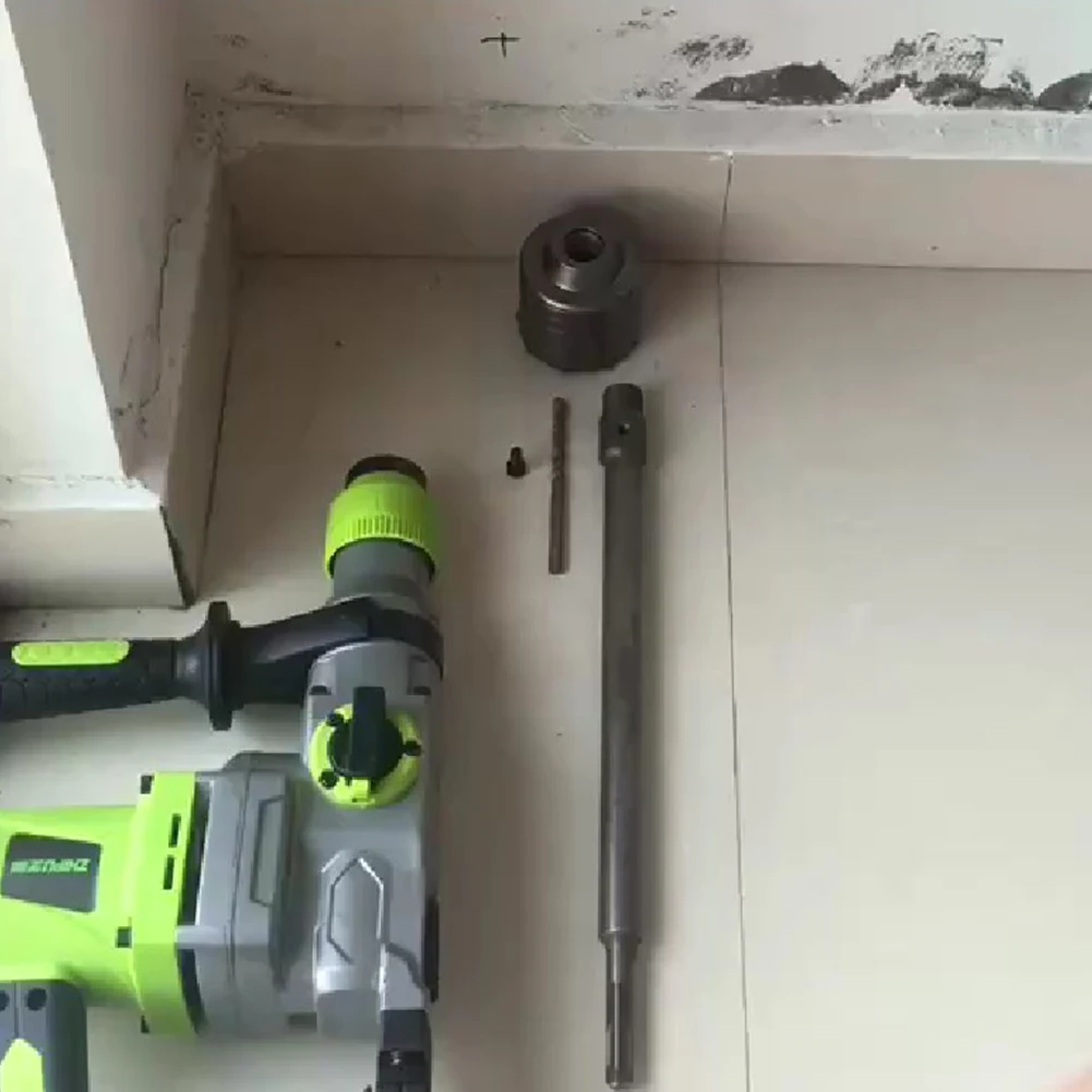 

Center Drill Bit Connecting Rod Carbide Round Rod Center Drill Bit Connecting Rod Shank Concrete Stone Wall Silver