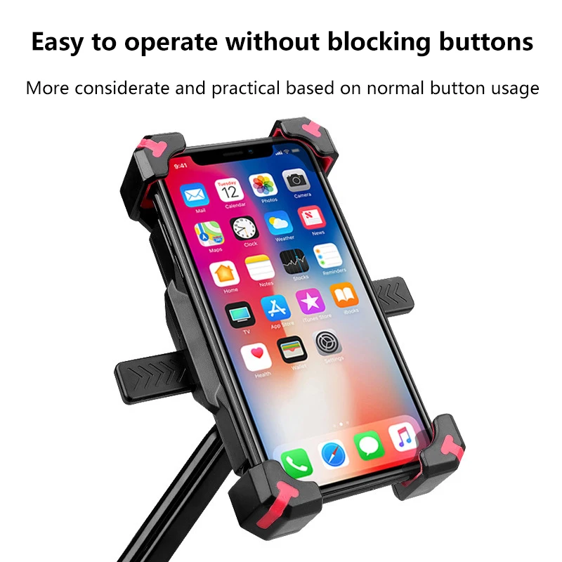 

Bike Bicycle Mobile Phone Holder Stand Universal Scooter Motorcycle Motorbike Rearview Mirror Cellphone Mount Support