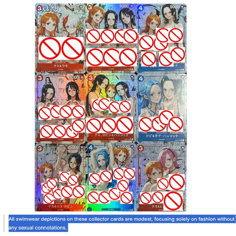 

Коллекционная карточка One Piece ACG: Набор для творчества DIY, переливающаяся голографическая карта с персонажами аниме (Нами, Боа Хэнкок, Винсмоук Рейджу)