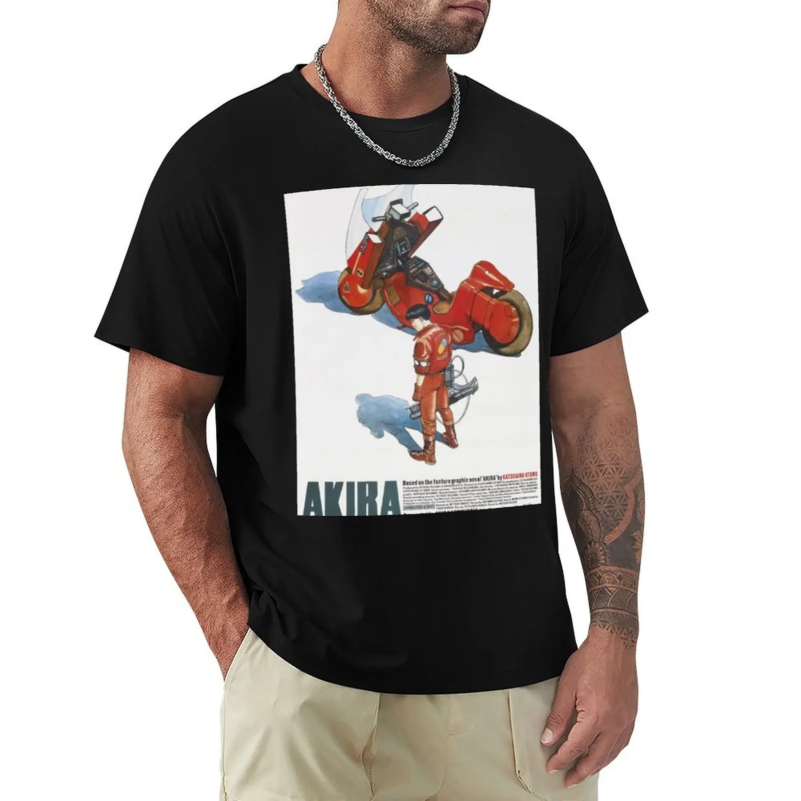 

Akira Design T-Shirt summer top custom shirt vintage clothes plus size men clothing