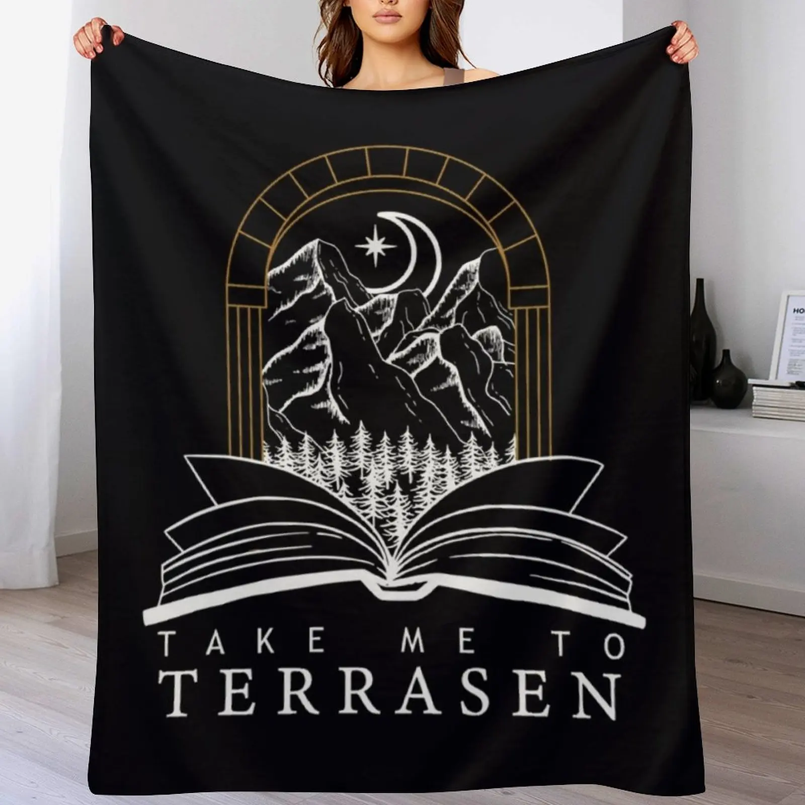 

Take Me To Terrasen - Throne of Glass \t Throw Blanket Retros Large halloween Thin Blankets