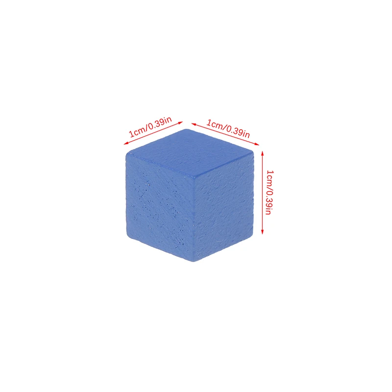 100Pcs/lots 12Colors 10MM Colorful Wood Cubes Dice Chess Pieces Right Angle For Token Puzzle Board Games Early Education