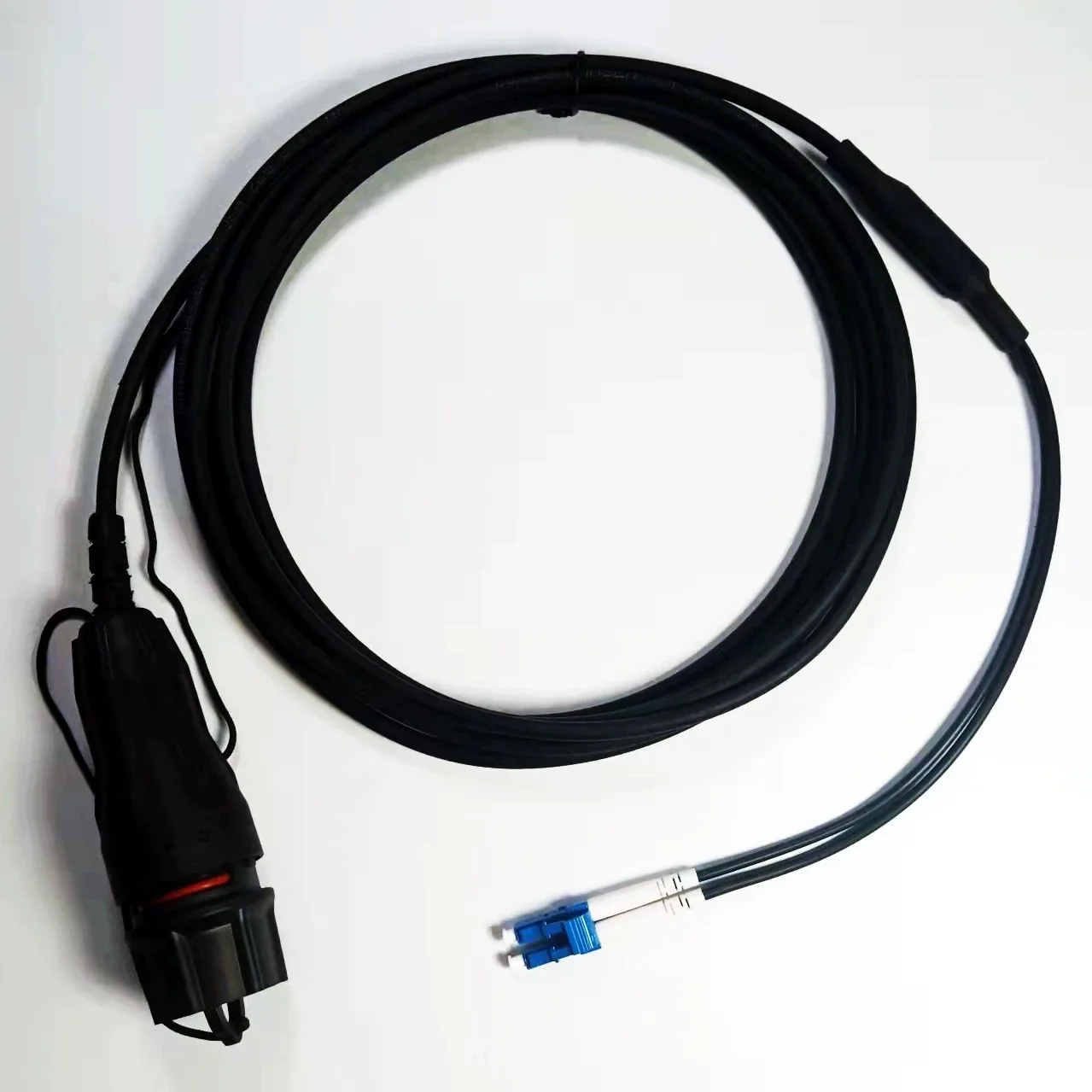 

2C оптоволоконный патчкорд Fullax 3-100 м водонепроницаемый разъем LC к ST одномодовый бронированный 2 ядра 5,0 мм наружная оптоволоконная перемычка 80 м