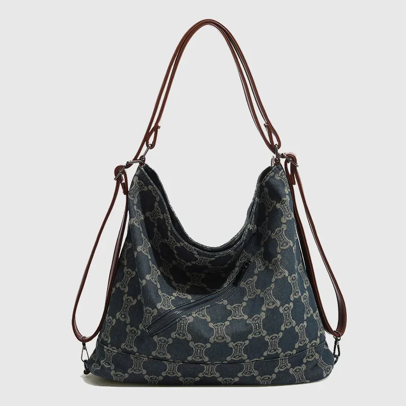 2023 Trendy New Retro Tote Women\'s Bag Niche Design Large Capacity Commuting Backpack High-end Single Shoulder Crossbody Bag
