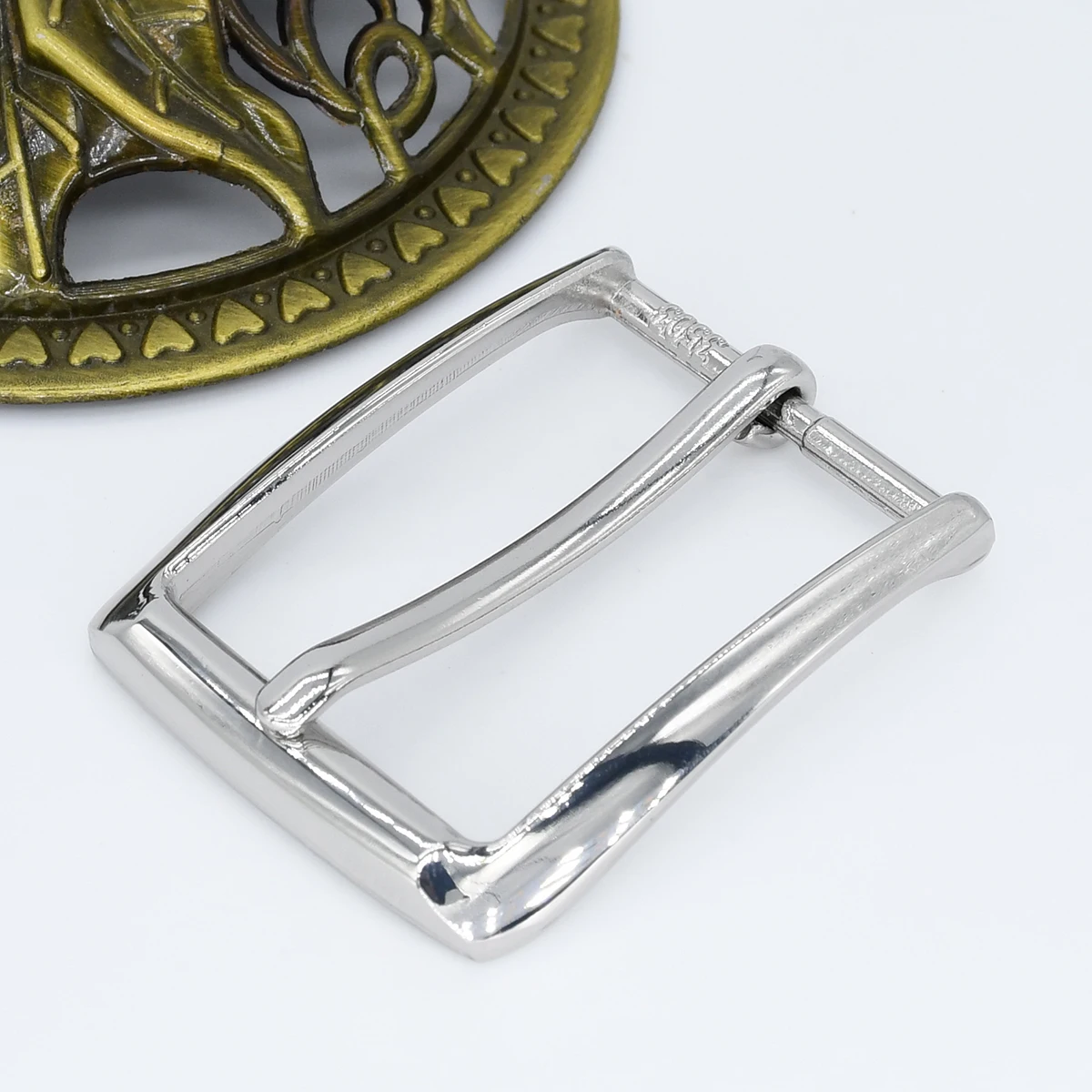 Women\'t Belt Buckle 30mm Alloy Plated Silver Pin Buckle Leathercraft DIY Waistband Parts Garment Accessories