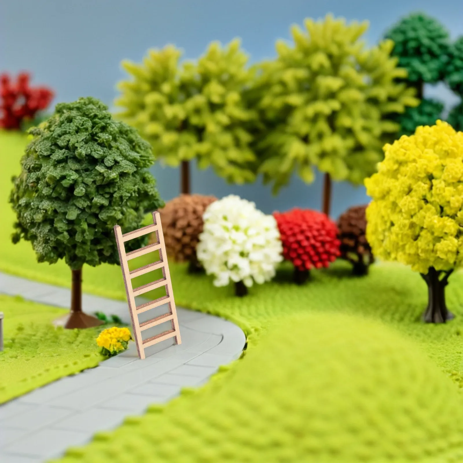 

20 шт. деревянных миниатюрных лестниц для декора, аксессуары для DIY-домиков, микроландшафта, бонсай, оформления песочниц, реквизит для фотосъемки