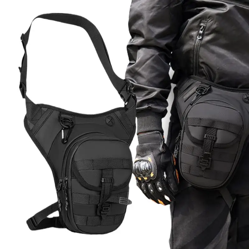 Motorcycle Drop Leg Bag For Men Ride Cycling Casual Waist Bag Fanny Pack Thigh Bag Travel Outdoor Pocket Waterproof