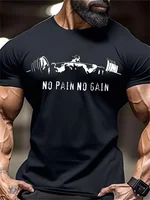 Nouveau T-Shirt de Fitness pour hommes, haut de sport féroce à manches courtes, col rond à séchage rapide, vêtements d'entraînement de compétition de Fitness 3