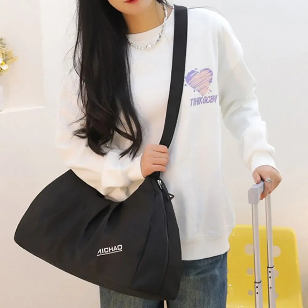 

Повседневная сумка для хранения плавания большой емкости, однотонная водонепроницаемая спортивная сумка для фитнеса, сумка через плечо на молнии для йоги, повседневная сумка