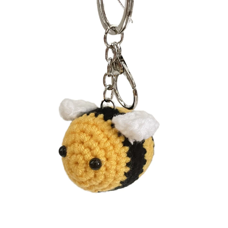 

Cute Knitting Bee Pendant Keychain Keyring, Novelty Party Jewelry Gifts