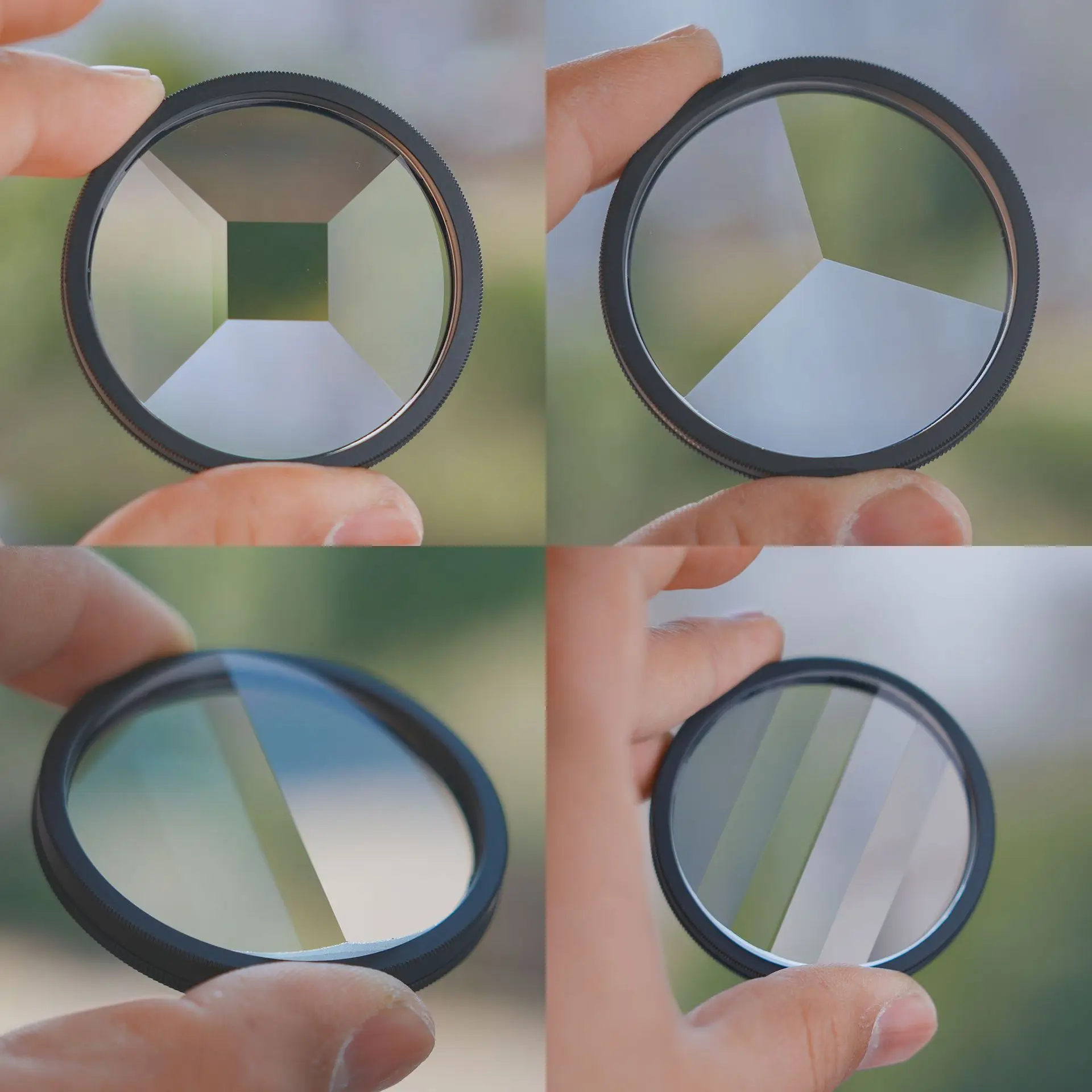 

49mm Kaleidoscope Five-Sided Two-Sided Six-Row Triangular Prism Multi-Shadow Special Effect Photography Filter