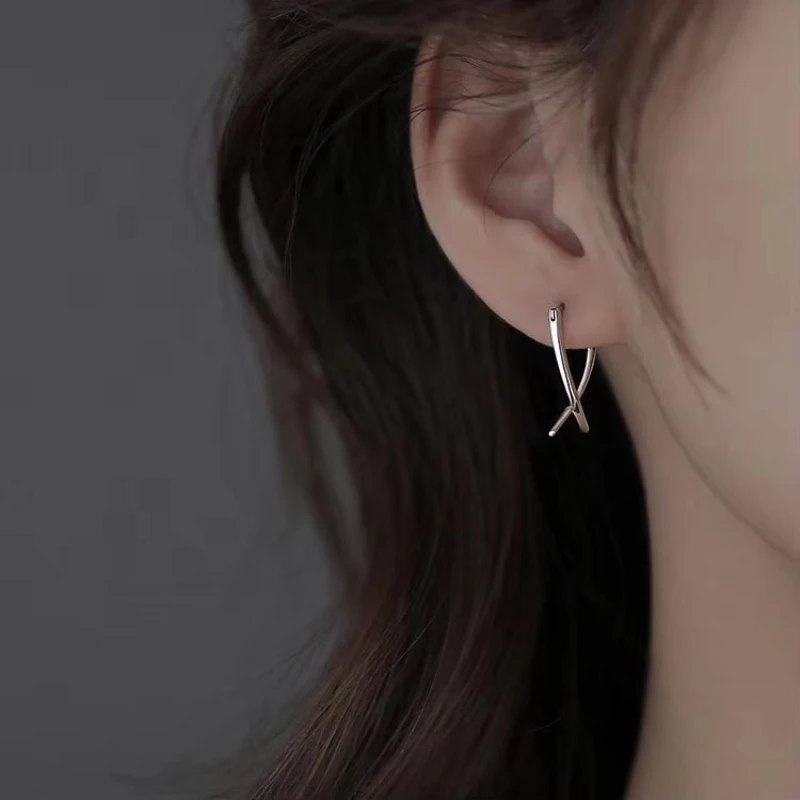 REETI 925 Sterling Silver Earrings Geometry Earrings For Women Gift Earings Fashion Jewelry Korean Earrings