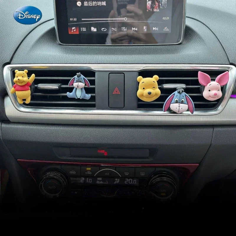 Disney Winnie the Pooh car interior air conditioning vent aromatherapy cute cartoon car interior decoration ornaments  baymax